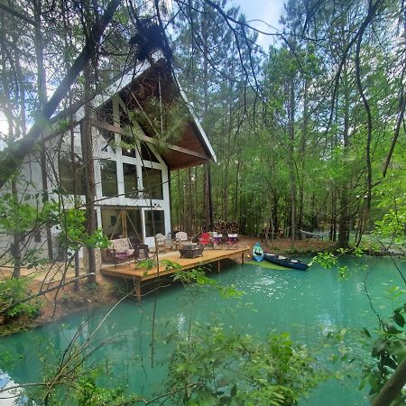 Waterfront Lonestar Cabin In A Magical Forest Villa Waller Luaran gambar