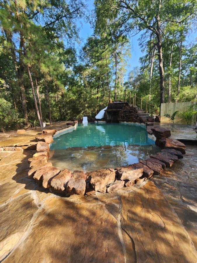 Waterfront Lonestar Cabin In A Magical Forest Villa Waller Luaran gambar